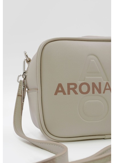 Küçük Boy Crossbody Çapraz Askılı Kadın Omuz Çantası Bej Bej