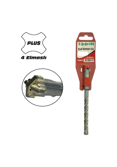 Mey İthalat Todrill Td50571 8x260 Sds Plus 4 Elmaslı Matkap Ucu