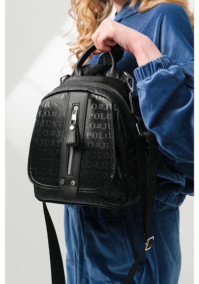 Just Polo Saten Sırt Çantası 4042mh Siyah