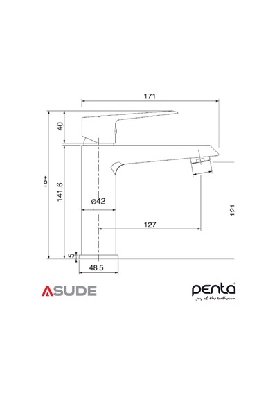 Penta 4901 Nova Lavabo Bataryası Sarı