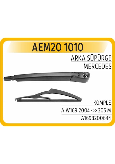 Aem Sılecek Supurgesı Arka 305mm Mercedes A-class W169 Kollu Aem20 1010 A1698200644 A1698201745