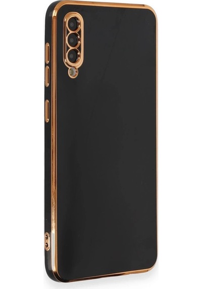 Mey İthalat Samsung Uyumlu Galaxy A50 Kılıf Volet Silikon - Siyah