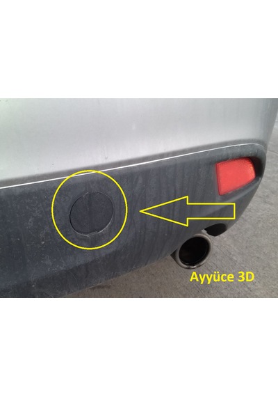 Ayyüce 3d, Mazda 3 Skyactiv 14-16 Arka Tampon Çeki Demiri Kapağı,