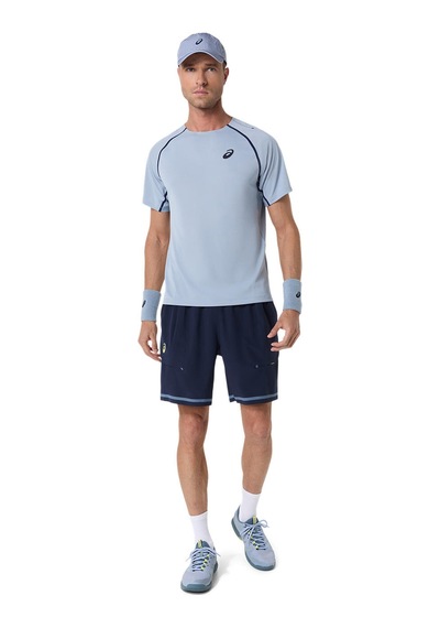 Asics Match Ss Top Erkek Raw Indigo Kısa Kollu Tshirt 2041a392-400 Raw İndigo