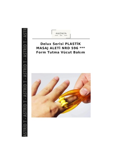 Delux Serisi Plastik Masaj Aleti Nrd 596 Form Tutma Vücut Bakım Çok Renkli