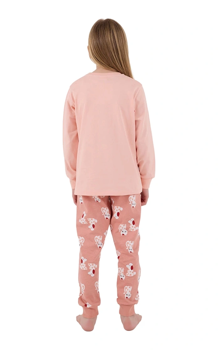 Rolypoly Rp3708-2 Kız Çocuk Kışlık İkili Pijama Takım SOMON