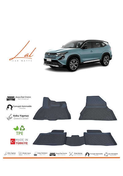 Renault Boreal 3d Havuzlu Paspas 2026 Ve Sonrası Uyumlu