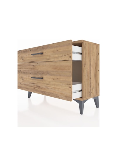 Arges Şifonyer 2 Çekmeceli 88x30x64 Çam-çam Çam