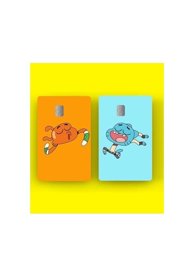 Gumball Kredi Kartı Sticker Kaplama, 2'li Abanoz