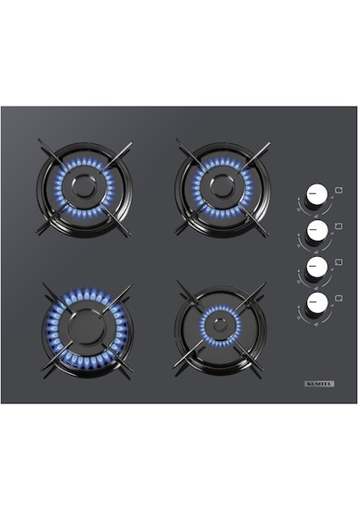Kumtel B66-SF2 MT - KO-40 TAHDF - DA6-830 Kristal Antrasit Cam Ankastre Set