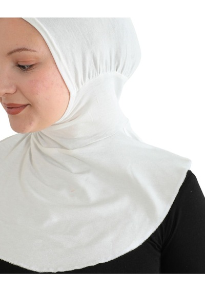 Modish Group Kadın Boyunluklu Hijab Tesettür Pratik Spor Bone - Sarı Krem