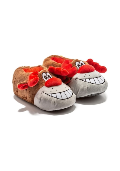 Twigy Happy Unisex Hayvanlı Panduf Kahverengi 36/43 AA0632