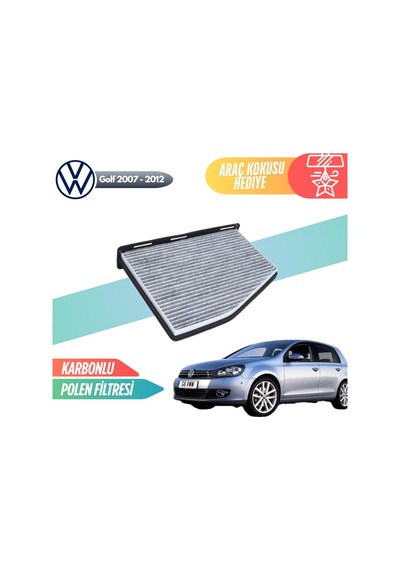 Vw Volkswagen Golf 2007-2012 Model Karbonlu Polen Klima Filtresi