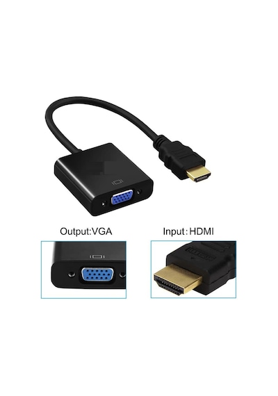 Hdmi To Vga Dönüştürücü Hdmi Erkek Vga Dişi Hdmi Giriş Vga Çıkış