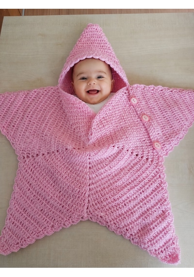 Örgü Yıldız Tulum Pembe