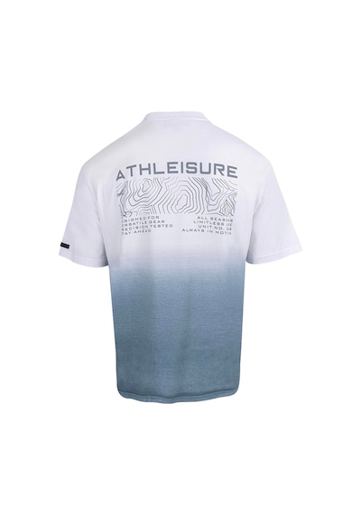 Maraton Boxy Fit Erkek Bisiklet Yaka Beyaz T-shirt Beyaz