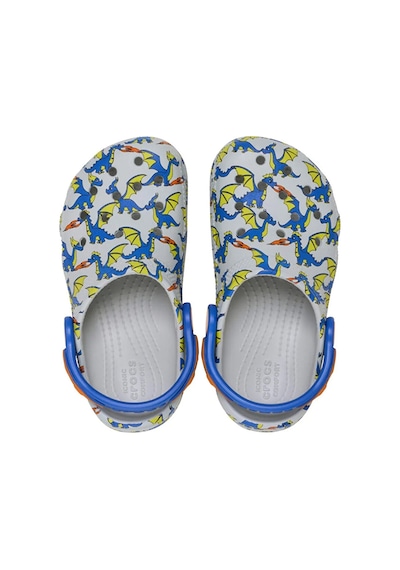 Crocs Classic Dragon Graphic Clog Çocuk Beyaz Günlük Stil Terlik 212514 1ft