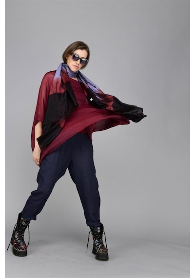 Bohem Stil Kadın Keten Havuç Pantolon-8603 Siyah Bohem Stil Kadın Keten Havuç Pantolon-8603 Siyah