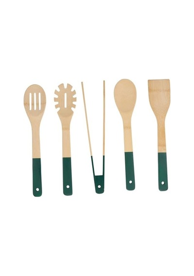 Alp108 Bambu Mutfak Gereçleri Seti 5 Parça 30 Cm Diğer