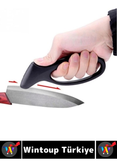 Ergonomik Yüksek Kaliteli Paslanmaz Çelik Kaymaz Güvenli Kullanım Kompakt Manuel Bıçak Bileme Aleti