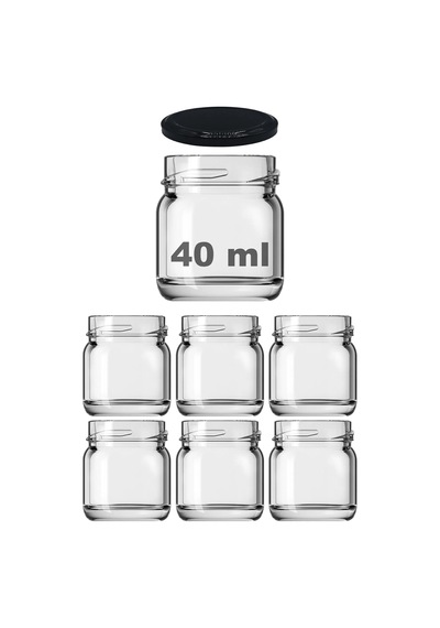 Afracam 40 Ml Farklı Boyutlarda Kavanoz 40 Cc Konserve Metal Kapaklı Cam Kavanoz 6 Adet Şeffaf, 40 Cc Diğer