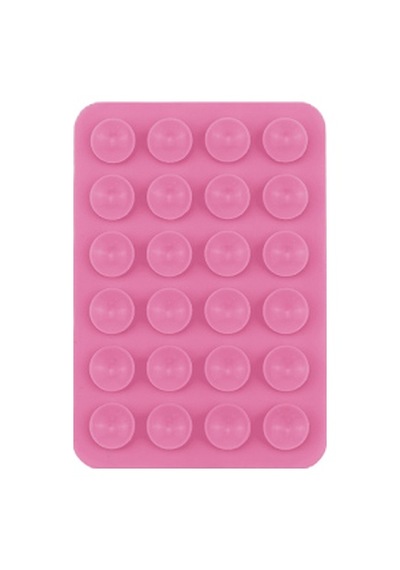 Lexroo Kare Öpücüklü Tek Taraflı Silikon Tutucu 5,50cm X 8cm - Pembe