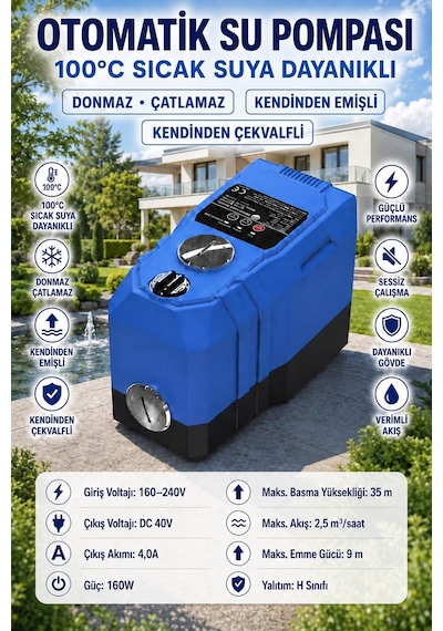 Sv302 Akıllı Su Pompası Tüm Musluklara Sabit Basınç Kömürsüz Motor 4 Kat 6 Daire Basınç Otomatiktir