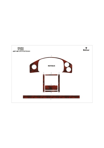 Isuzu Roybus C Torpido Kaplama 2007 7 Parça Maun