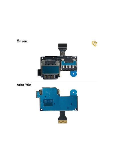 Samsung Galaxy S4 Mini Sim Konnektörü Tekli Anakart Sim Okuyucu Soketi Sim Kart Yuvası Lehim Parçası Sim Kart Okuyucu Konnektörü