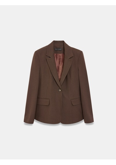 Dilvin 60831 Vücuda Oturan Blazer Kahve