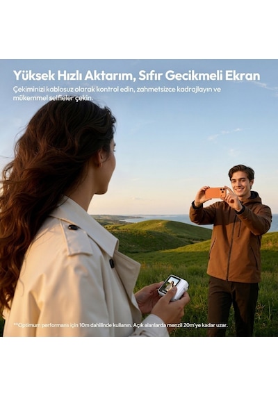 Ulanzi Vm02 Kablosuz Manyetik Selfie Monitörü Kırmızı - I007