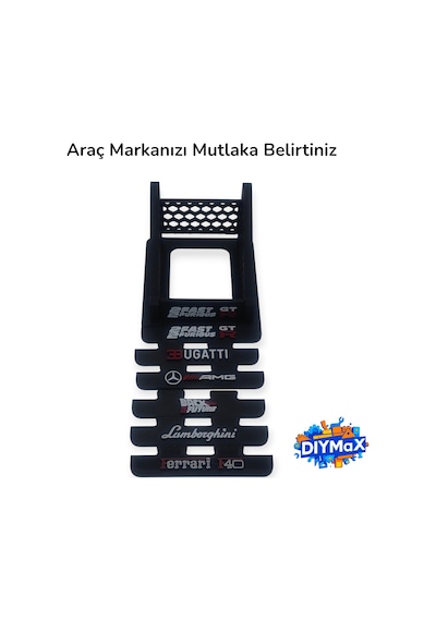 Speed Champions Standı Araç Sergileme Aparatı Model Vitrin Standı - Siyah