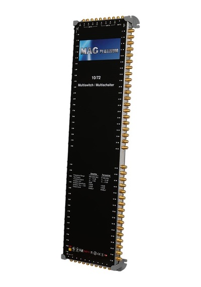Mag Platinum 10/72 Multiswitch - 10 Giriş 72 Çıkışlı Merkezi Uydu Santrali Hybrid 4k 3d Destekli