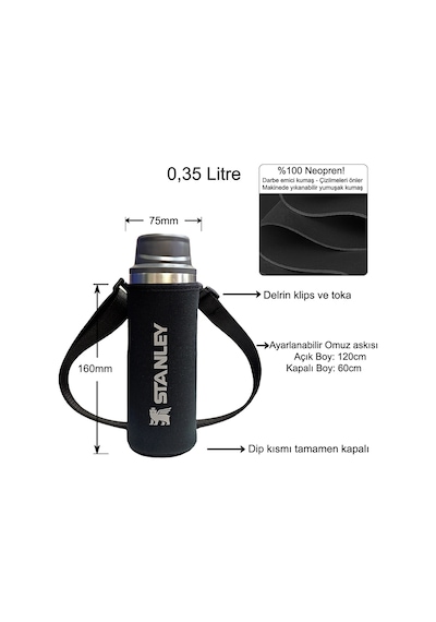 Stanley Neopren Termos Kılıfı ve Omuz Askısı - 0.35 Lt Trigger Action