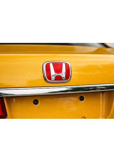 Honda Cıvıc 1992-1995 Eg Kasa Uyumlu Oem Kırmızı Arka Bagaj Logo Amblem