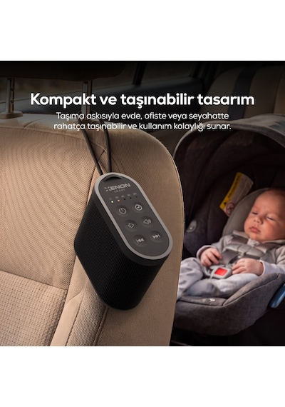 Xenon Smart Gürültü Makinesi Taşınabilir  Bebek Ve Yetişkinler İçin Ses Ve Uyku Cihazı X6230 - Siyah