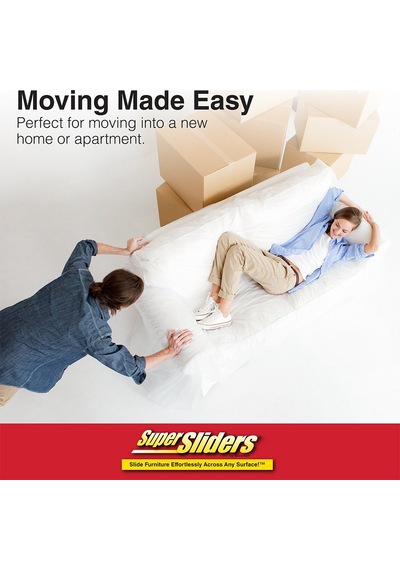 Super Sliders Halı İçin Çoklu Paket Oval Yeniden Kullanılabilir Mobilya Sürgüleri - Zahmetsiz Hareketli Ve Yüzey Koruma, Bej 8'li Paket