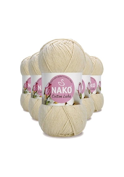 5 Adet Cotton Lüks Yelek Tunik Kazak Bluz Hırka İpi Yünü Açık Bej 97543