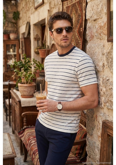 Buratti Erkek T Shirt 5904039 İndigo İndigo