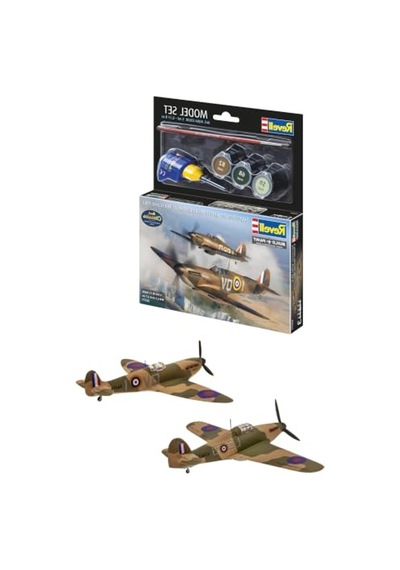 Spitfire Ve Hurricane Model Oyuncak Seti Açık Bej