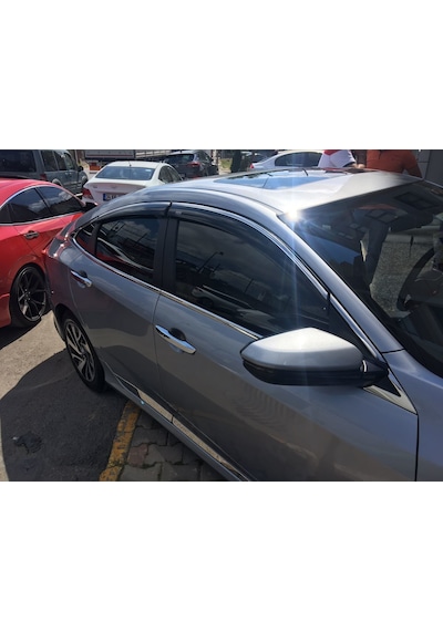 Niken Honda Civic Fc5 Uyumlu Cam Rüzgarlığı Kromlu 2016+ Niken