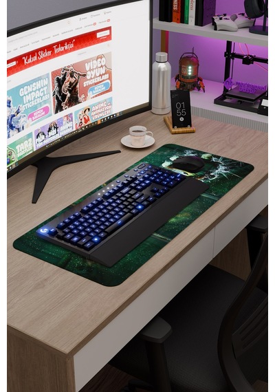 Bioshock Kaymaz Dikişli Kauçuk Oyuncu Mousepad V5 - 70x30 Xl Gaming Mouse Pad Fare Altlığı