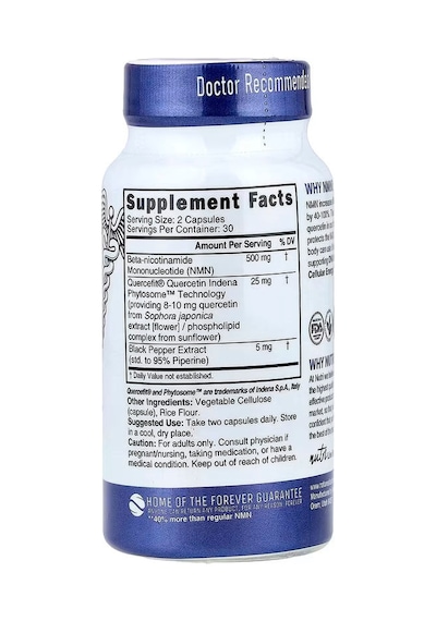 Nutri, Nmn+ Nicotinamide Mononucleotide Brain Health 60 Vegan Capsules