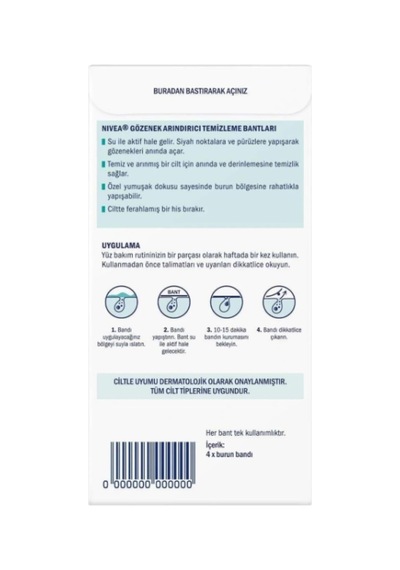 Siyah Nokta Temizleyici Burun T-bant, Gözenek Arındırıcı, Derinlemesine Temizlik, Limon Özü, 4 Adet Diğer