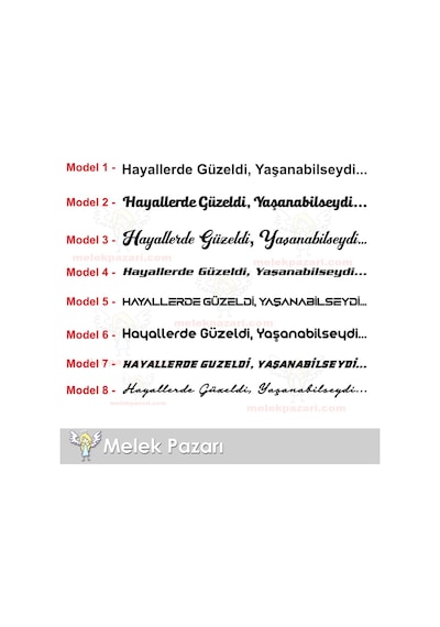 Hayallerde Güzeldi Yaşanabilseydi Oto Sticker, Araba Yazıları