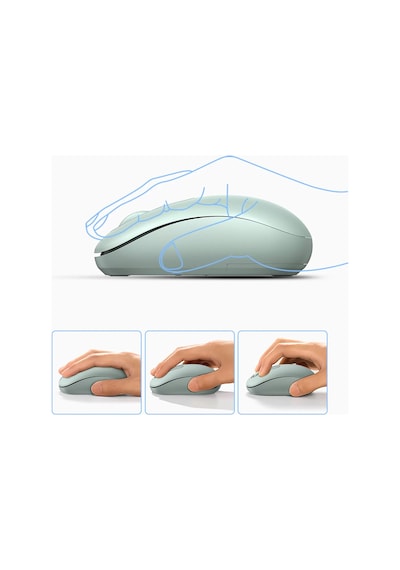 Ugreen 2400dpı 2.4ghz Wireless Kablosuz Sessiz Mouse Yeşil, 90672 Diğer