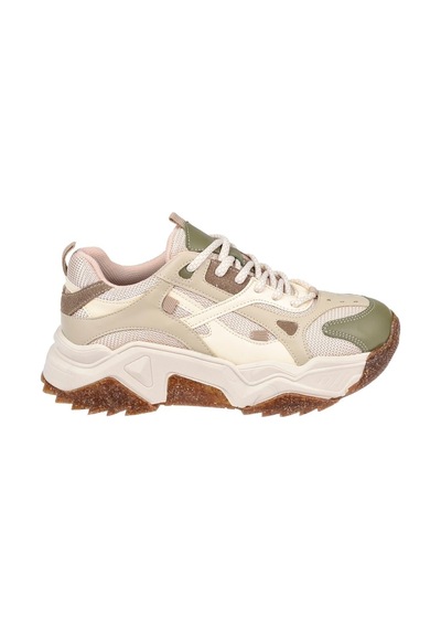 Sms Kadın Spor Ayakkabı Sneaker Sms-65137 Bej Yeşil Bej - Yeşil
