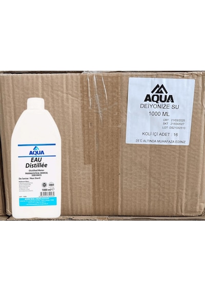 Aqua - Distile Su 1 Lt - 16 Adet 1 Koli