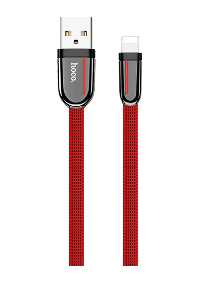 Hoco. U74 Usb To Lightning Şarj Data Kablosu - Kırmızı