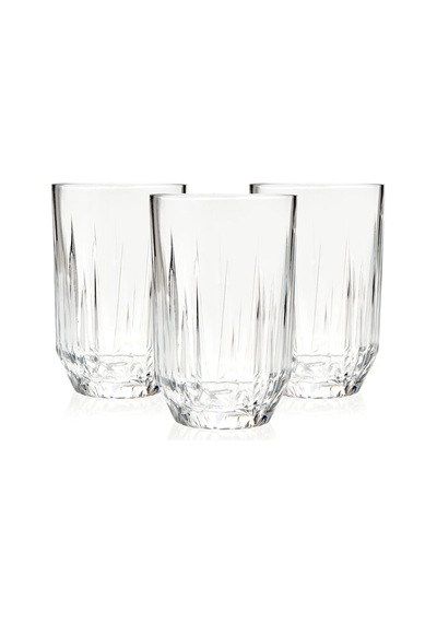 Paşabahçee Echo Damla 3'lü Meşrubat Bardağı - 350 Ml Renkli